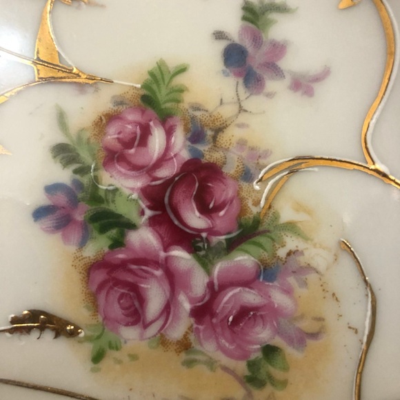 Vintage Kalk German Ceramic Compote Pedestal, Candy Dish, Dessert Dish - Picture 7 of 8